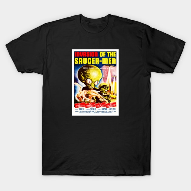 Invasion Of The Saucer Men (1957) 1 T-Shirt by GardenOfNightmares